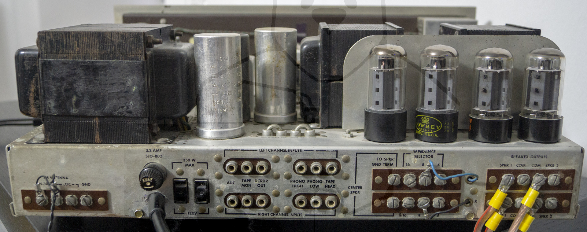 Fisher 500-C - Komplette Ansicht der Rückseite
